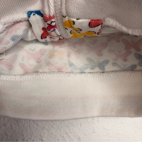 NWT Boboli hoodie jacket multicolor butterflies zip‎ front size 12 months - Picture 11 of 11